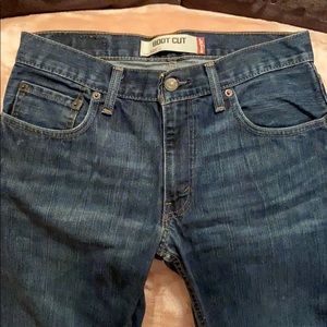 Men’s boot cut Levi’s blue jeans